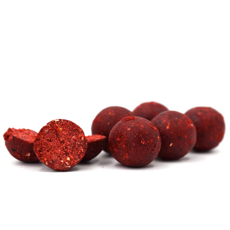 Бойли прикормочные розчинні STRAWBERRY/SALMON